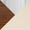 Grotto table in Chrome Metal, Walnut Wood, Cream PU, upholstery or finish swatch
