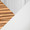 Grotto table in Chrome Metal, Zebra Wood, White PU, upholstery or finish swatch