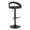 Grotto table in Black Metal, Black PU, product view, featuring swivel and adjustable height