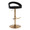 Grotto table in Gold Metal, Black Velvet, product view, featuring swivel and adjustable height