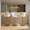 Hannah Transitional Adjustable Barstool with Swivel in Gold Metal and White Faux Leather with Rounded T Footrest- Set of 2 — lifestyle photo 1