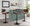 Lombardi Mid-Century Modern Adjustable Barstool with Swivel in Black Metal, Walnut Wood and Grey Faux Leather with Straight T Footrest- Set of 3 — lifestyle photo 7