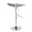 Ale bar stool in Chrome, Silver Mesh, back and side view, featuring swivel and adjustable height