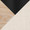 Stella table in Black Metal, Natural Wood, Cream Fabric, upholstery or finish swatch