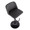 Toriano Contemporary Adjustable Bar Stool with Swivel in Black Metal and Grey Faux Leather with Rounded T Footrest- Set of 2 — lifestyle photo 1