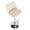 Tintori bar stool in Chrome Metal, Cream PU, top view, featuring swivel and upholstered seat