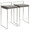 Fuji Contemporary Stackable Counter Stool in Brown Faux Leather- Set of 2 — pair view