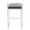 Fuji Contemporary Stackable Counter Stool in Brown Faux Leather- Set of 2 — back view