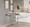 Adjustable Bar Table table in Chrome, White Wood, featuring adjustable height