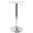 Adjustable Bar Table table in Chrome, White Wood, product view, featuring adjustable height