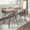 Sedona table in Brushed Antique Metal, Brown Wood, lifestyle room setting