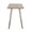 Sedona table in Brushed Antique Metal, Brown Wood, side view