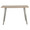 Sedona table in Brushed Antique Metal, Brown Wood, front view