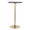 Pebble table in Gold Metal, Black Mdf, product view, featuring wood design