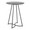 Cece table in Black Metal, Black Mdf, product view, featuring wood design