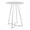 Cece table in Chrome Metal, White Mdf, product view, featuring wood design