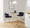Canary Contemporary/Glam Counter Table in Gold Metal and Black Wood — lifestyle photo 2