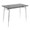 Marcel Contemporary Counter Table in Chrome Metal and Black Wood — product view