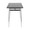 Marcel Contemporary Counter Table in Chrome Metal and Black Wood — side view