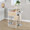 Display table in White Metal, Natural Wood, featuring metal design and wood design