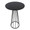 Canary Contemporary Bar Table in Black Metal and Black Wood — lifestyle photo 1