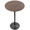 Pebble Mid-Century Modern Table Adjusts From Dining To Counter Or Bar in Black Metal and Walnut Wood — lifestyle photo 1