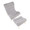 Cloud Contemporary Chair in Natural Wood and Grey Sherpa Fabric with Ottoman — lifestyle photo 1