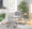 Stout Contemporary Lounge Chair and Ottoman Set in Black Steel and Grey Fabric — lifestyle photo 3