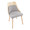 Anabelle Mid-Century Modern Dining/Accent Chair in Natural Wood and Grey Fabric- Set of 2 — lifestyle photo 1