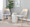 Anabelle Mid-Century Modern Dining/Accent Chair in Natural Wood and Grey Fabric- Set of 2 — lifestyle photo 3