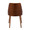 Anabelle Mid-Century Modern Dining/Accent Chair in Walnut Wood and Grey Fabric- Set of 2 — back view