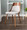 Anabelle Mid-Century Modern Dining/Accent Chair in Walnut Wood and Grey Fabric- Set of 2 — lifestyle photo 2