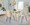 Anabelle Contemporary Dining/Accent Chair in Black Metal, Natural Wood, and Cream Fabric- Set of 2 — lifestyle photo 2