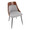 Anabelle Contemporary Dining/Accent Chair in Black Metal, Walnut Wood, and Grey Fabric- Set of 2 — lifestyle photo 1