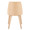 Anabelle Mid-Century Modern Dining/Accent Chair in Natural Wood and Grey Fabric- Set of 2 — back view