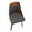 Anabelle Mid-Century Modern Dining/Accent Chair in Walnut Wood and Brown Faux Leather- Set of 2 — lifestyle photo 1