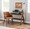 Andrew Contemporary Dining/Accent Chair in Black Steel and Camel Faux Leather- Set of 2 — lifestyle photo 4