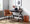 Andrew Contemporary Dining/Accent Chair in Black Steel and Camel Faux Leather- Set of 2 — lifestyle photo 6