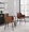 Andrew Contemporary Dining/Accent Chair in Black Steel and Camel Faux Leather- Set of 2 — lifestyle photo 8