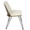 Avery Mid-Century Modern Dining/Accent Chair in Walnut Wood and Cream Faux Leather- Set of 2 — side view