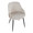 Bacci Contemporary Chair in Black Metal, Walnut Wood, and Cream Fabric- Set of 2 — lifestyle photo 1