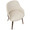 Bacci Mid-Century Modern Dining/Accent Chair in Walnut Wood and Cream Fabric- Set of 2 — lifestyle photo 1