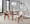 Bacci Mid-Century Modern Dining/Accent Chair in Walnut Wood and Cream Fabric- Set of 2 — lifestyle photo 2