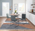 Casper accent chairs & seating in Black Metal, Green PU