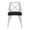 Charlotte accent chairs & seating in White Textured Wood, Charcoal Fabric, front view, featuring upholstered seat