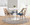 Charlotte accent chairs & seating in Whitewashed Wood, Blue Fabric, featuring upholstered seat