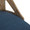 Charlotte accent chairs & seating in Whitewashed Wood, Blue Fabric, close-up detail, featuring upholstered seat