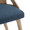 Charlotte accent chairs & seating in Whitewashed Wood, Blue Fabric, close-up detail, featuring upholstered seat