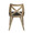 Charlotte accent chairs & seating in Whitewashed Wood, Charcoal Fabric, back view, featuring upholstered seat