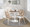 Charlotte Farmhouse Chair in Whitewashed Wood and Cream Noise Fabric- Set of 2 — lifestyle photo 3